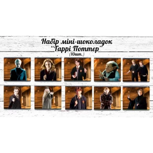 Изображение товара -  Мини шоколадки “Гарри Поттер“ герои 10шт/набор (шокобокс)