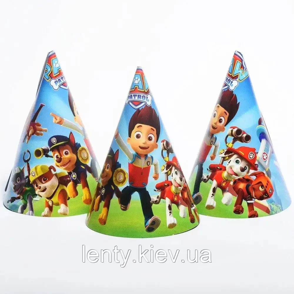 Колпачки “Щенячий патруль (синий)“  (поштучно) колпаки праздничные  (редкие коллекции) малотиражное издание