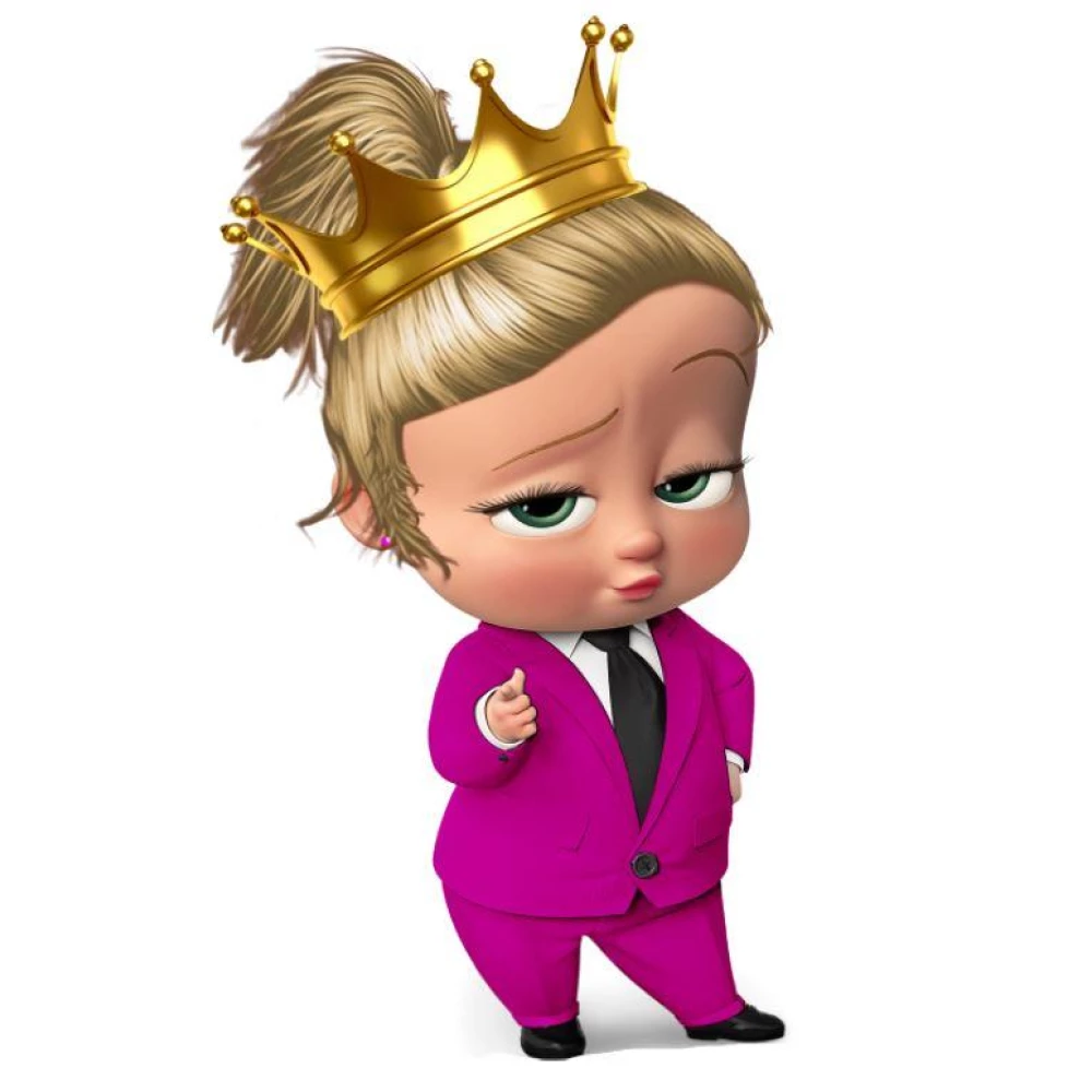 Наклейка для ростовой фигуры / фотозоны  “Леди Босс корона 01“ 80х45 см / интерьерная наклейка