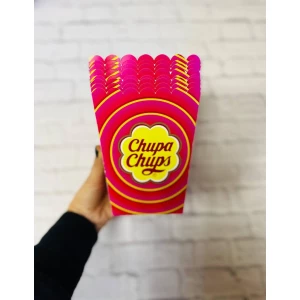 Изображение товара -  Коробочка для попкорна “ЧупаЧупс“ 15,5*11,5*9,5 см - поштучно