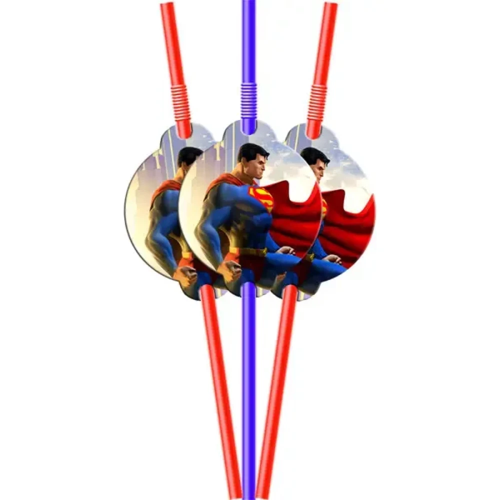Коктейльные трубочки “Супермен“ (10 шт.) малотиражное издание-