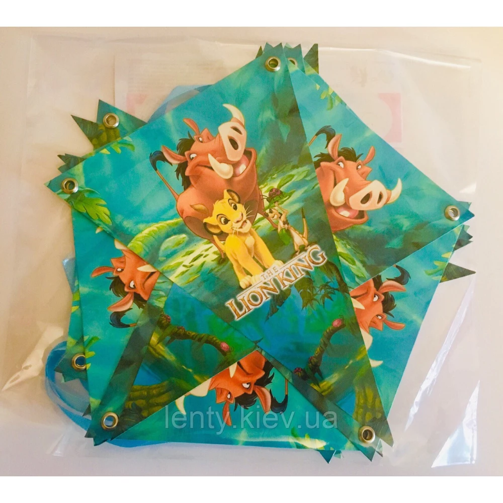 Вымпелы “ Король Лев“ (из 3-угольных флажков) -малотиражные издания-