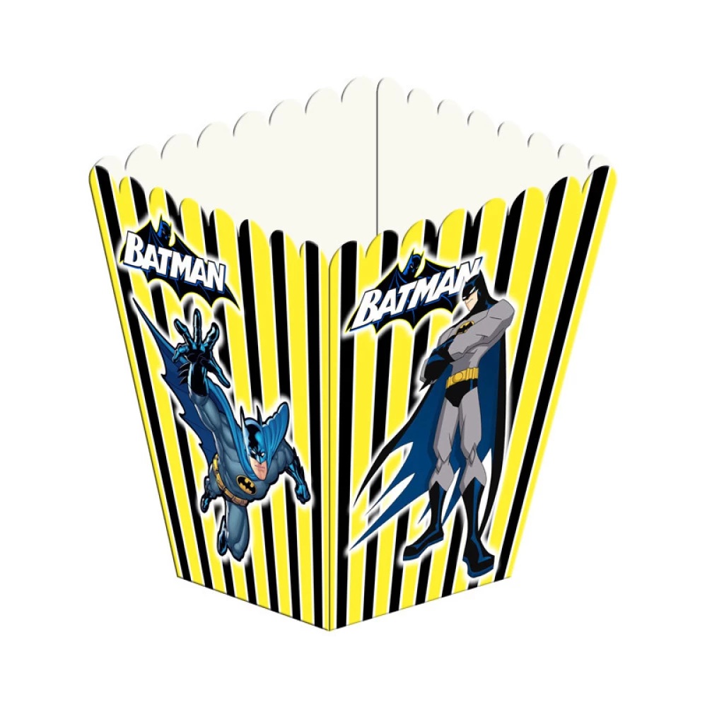 Коробочка для попкорну “Бетмен (смужка)“ Поштучно 10см висота (малотиражні)
