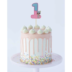 Изображение товара - Топпер-цифра (до 10см цифра) вырубка “Куклы ЛОЛ“ (1шт)- 1