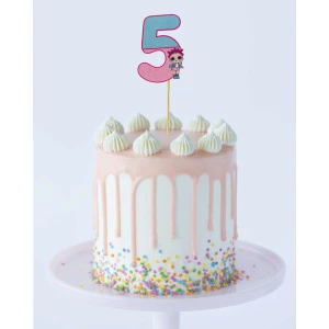 Изображение товара - Топпер-цифра (до 10см цифра) вырубка “Куклы ЛОЛ“ (1шт)- 5