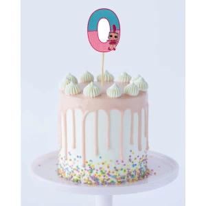 Изображение товара - Топпер-цифра (до 10см цифра) вырубка “Куклы ЛОЛ“ (1шт)- 0