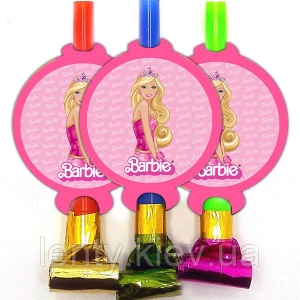 Изображение товара - Язычки - гудки “Барби“ девушка (6 шт/уп) в стиле карнавальные малотиражные -