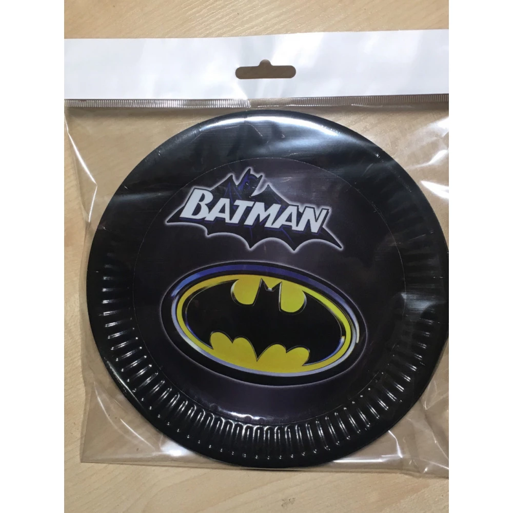 Тарелки бумажные Бетмен 18см. (Поштучно)