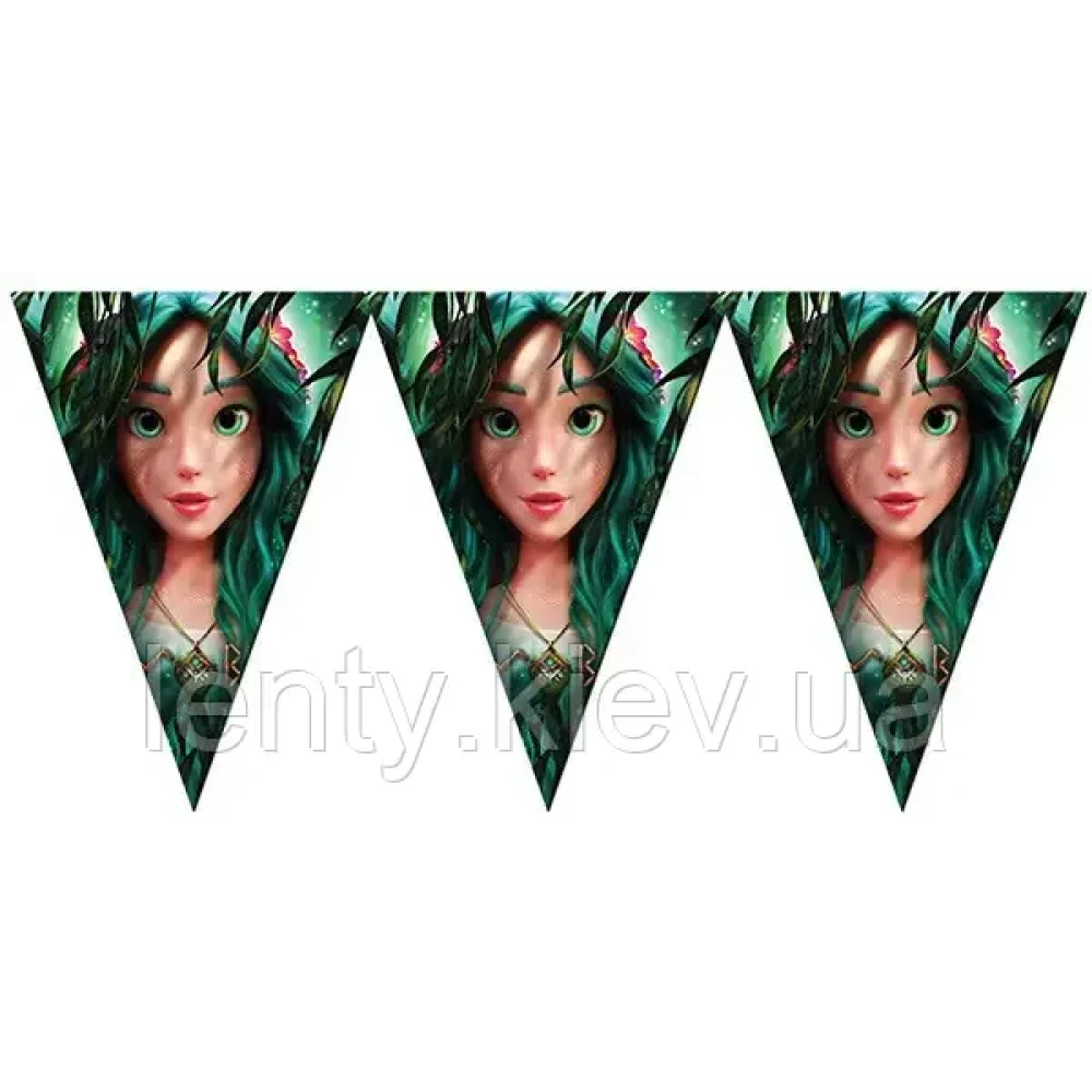 Вымпелы (из 3-угольных флажков) “Мавкa. Лесная песня“ малотиражные издания-