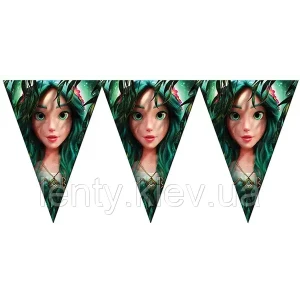 Изображение товара - Вымпелы (из 3-угольных флажков) “Мавкa. Лесная песня“ малотиражные издания-