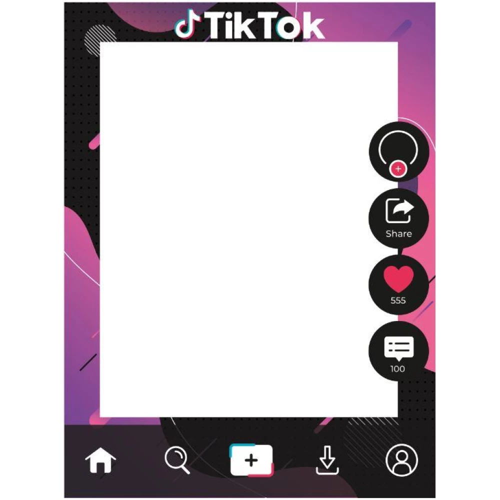 Наклейка для рамки “ТикТок / ТикТок“ 60х80см (без обреза)