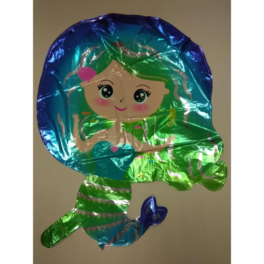 Шар фигурный Русалочка (Зеленый)