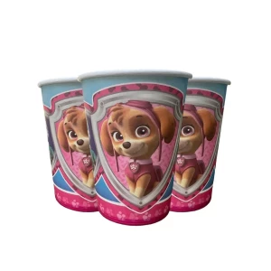Изображение товара - Стаканчики (набор 10шт.250мл) в стиле “Щенячий патруль. Скай“ бумажные одноразовые - малотиражные