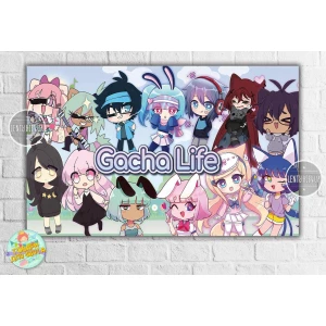 Изображение товара -  Плакат “Гача Лайф / Gacha life“ - 120х75 см для Кенди - бара