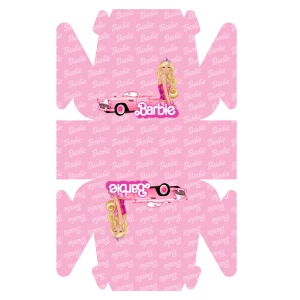 Зображення товара - Коробочка “Барбі“ порційна для тортика/подарунків 13х15х8,5