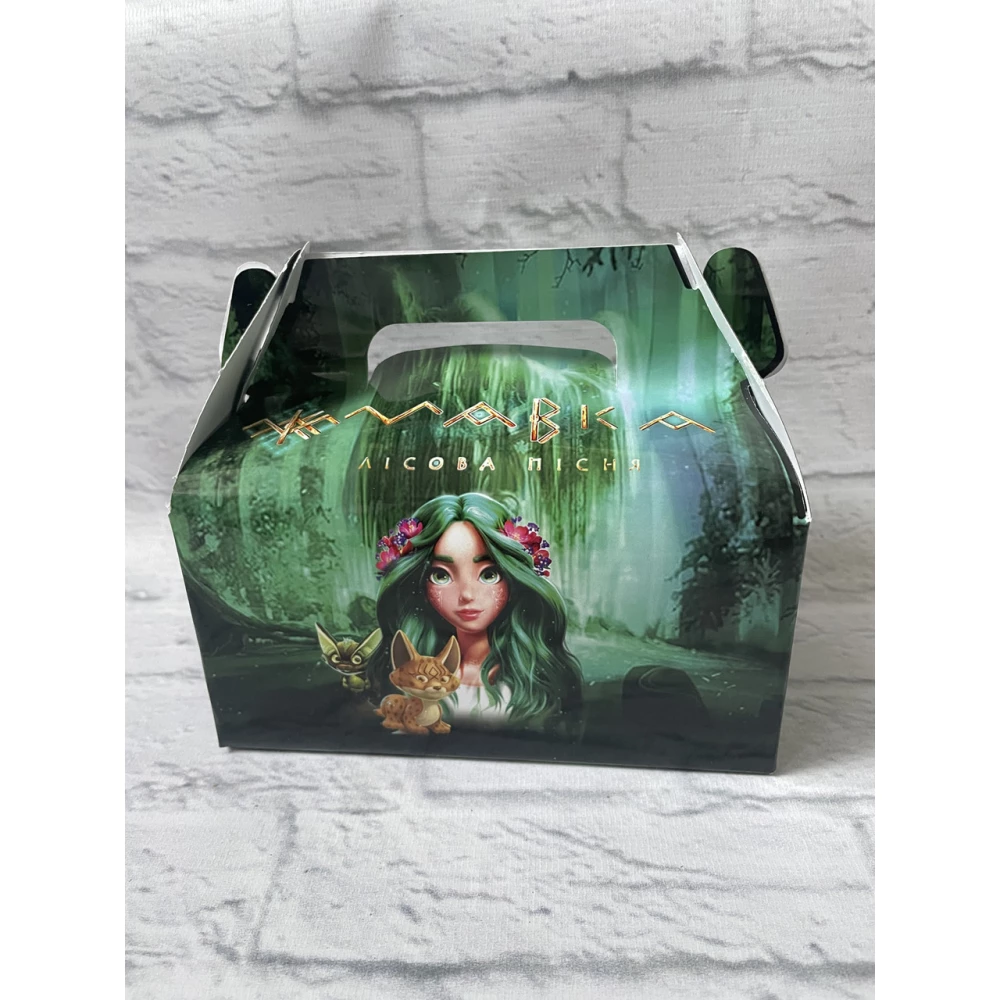 Коробочка “Мавка“ порційна для тортика/подарунків 13х15х8,5