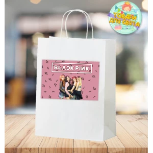 Изображение товара -  Пакет  “Блек Пинк / Black Pink“ универсальный  28х19х11 см  для подарка