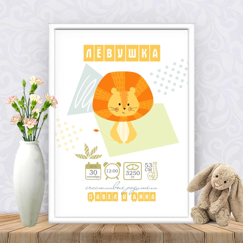 Метрика “Мультяшный лёвушка“