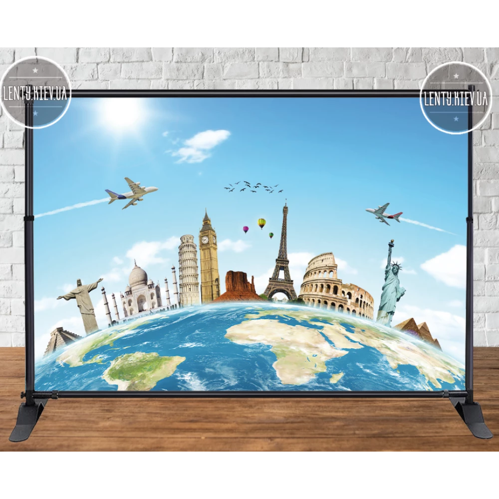 Баннер “Путешествия. Достопримечательность“ 2х3м - Фотозона (виниловый)-